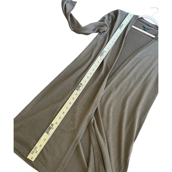 J.‎ Jill Wearever Collection Light And Airy Front Cardigan Duster Size XS Brown - Picture 9 of 10